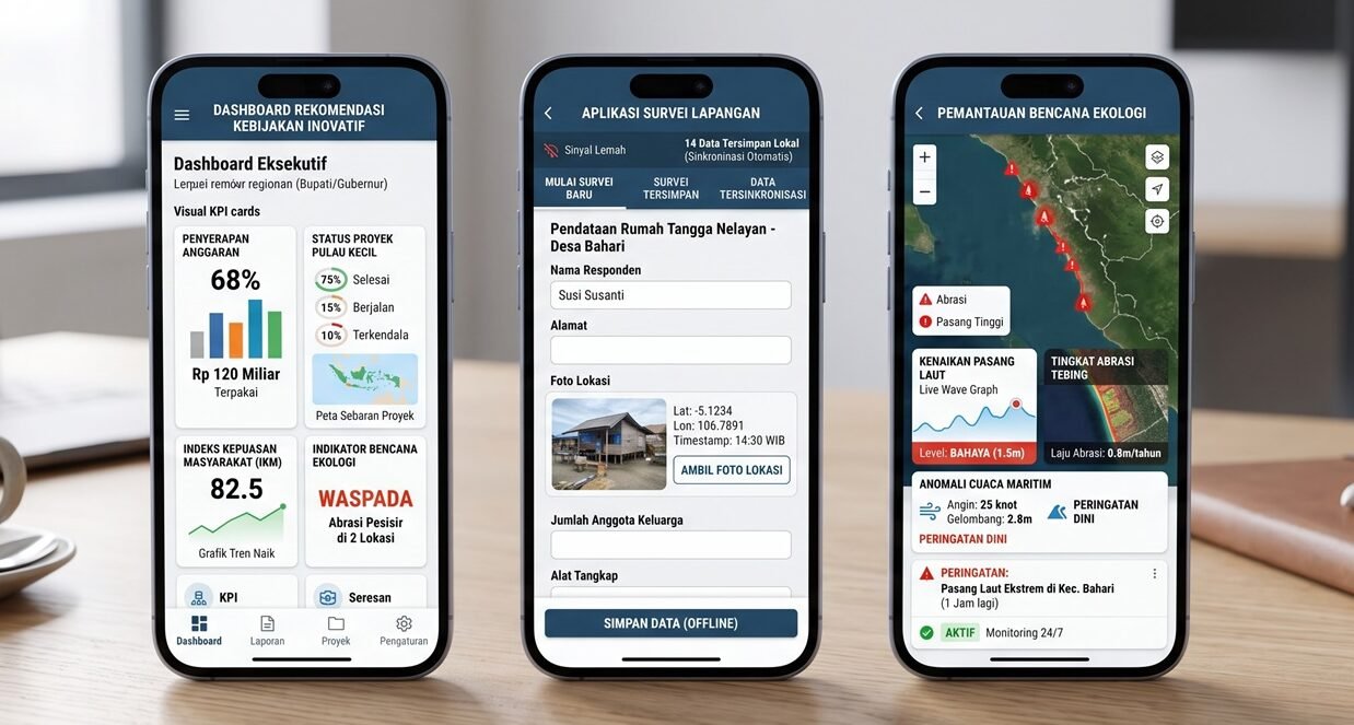 Dashboard WebGIS Desktop