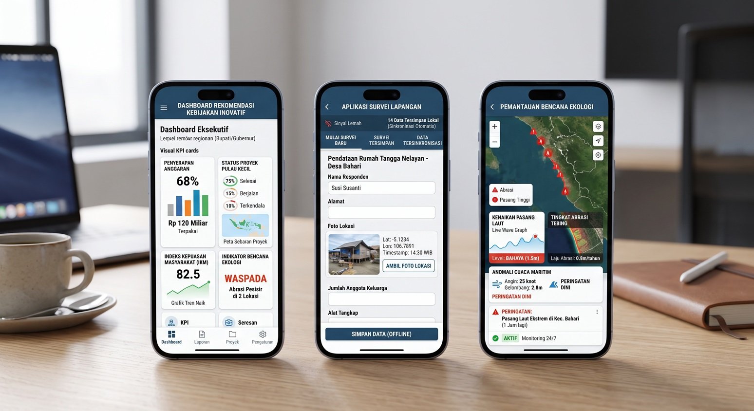 Dashboard WebGIS Desktop
