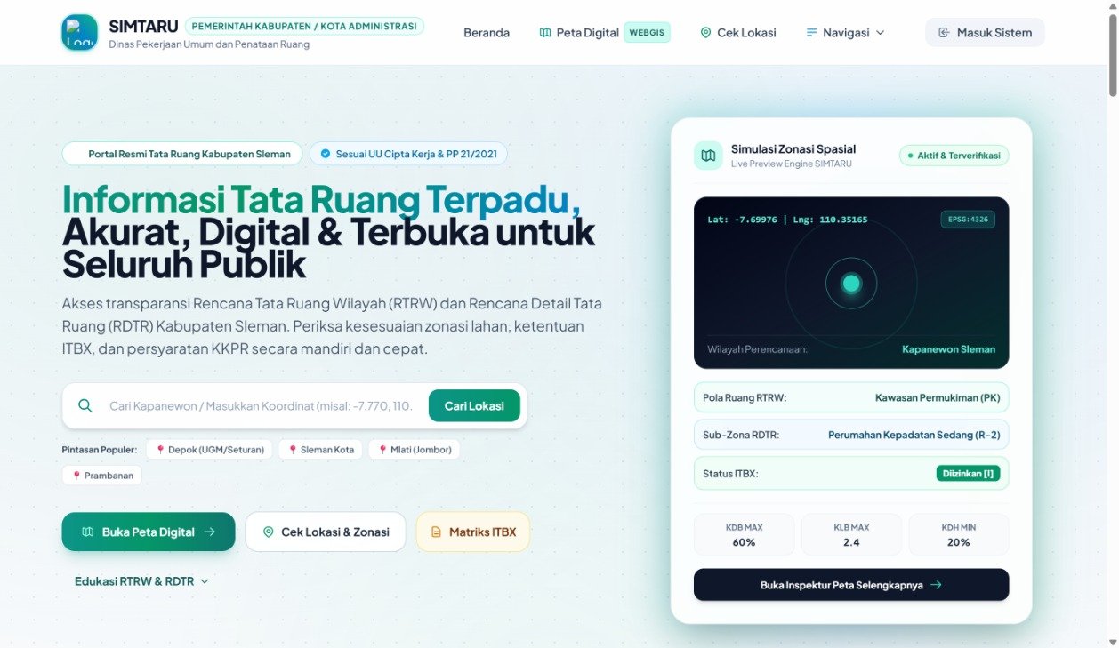 Beranda WebGIS Tata Ruang