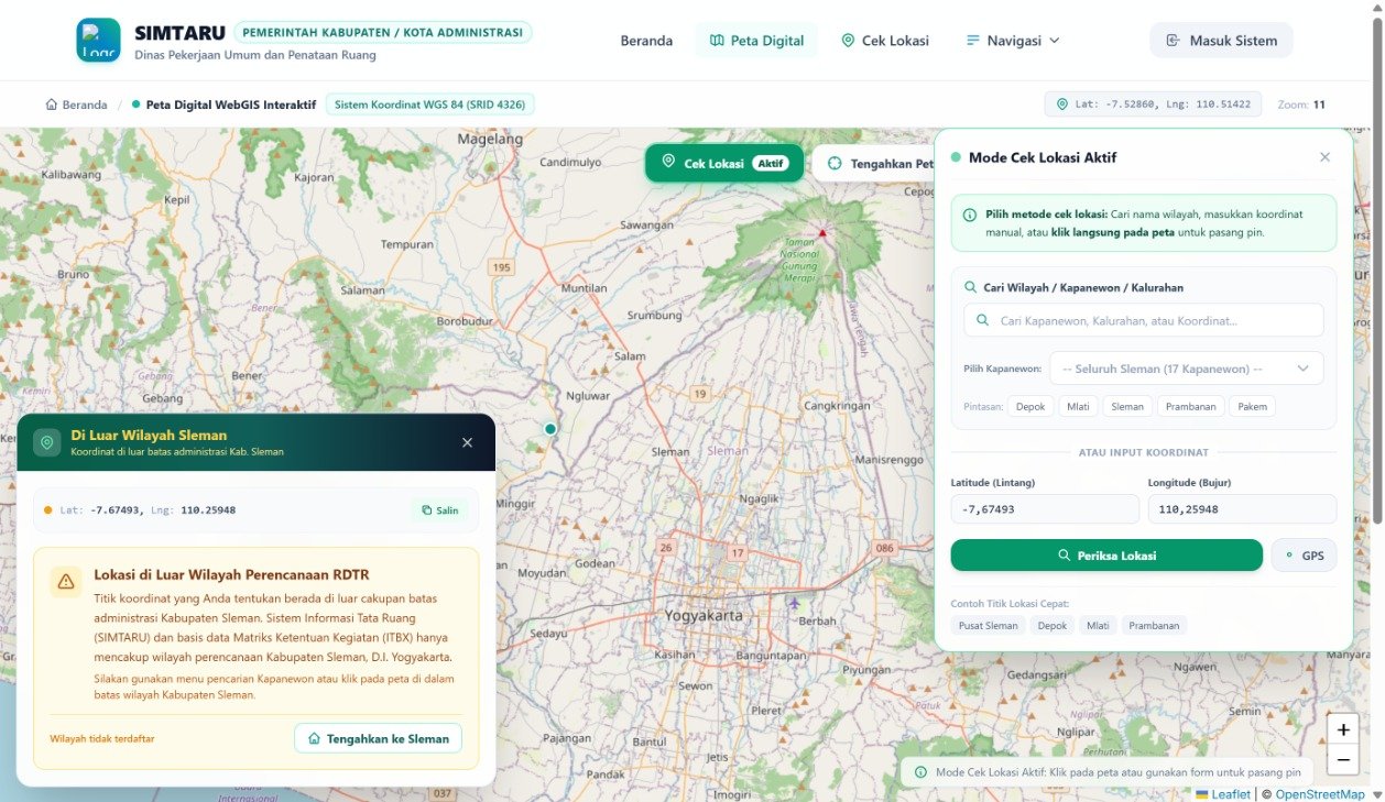 Validasi Lokasi di Luar Wilayah